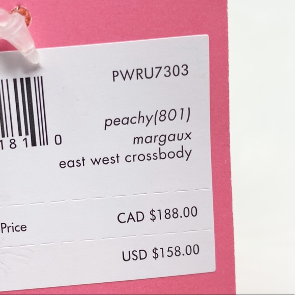 Kate spade Margaux east west crossbody peachy nwt - Picture 6 of 7